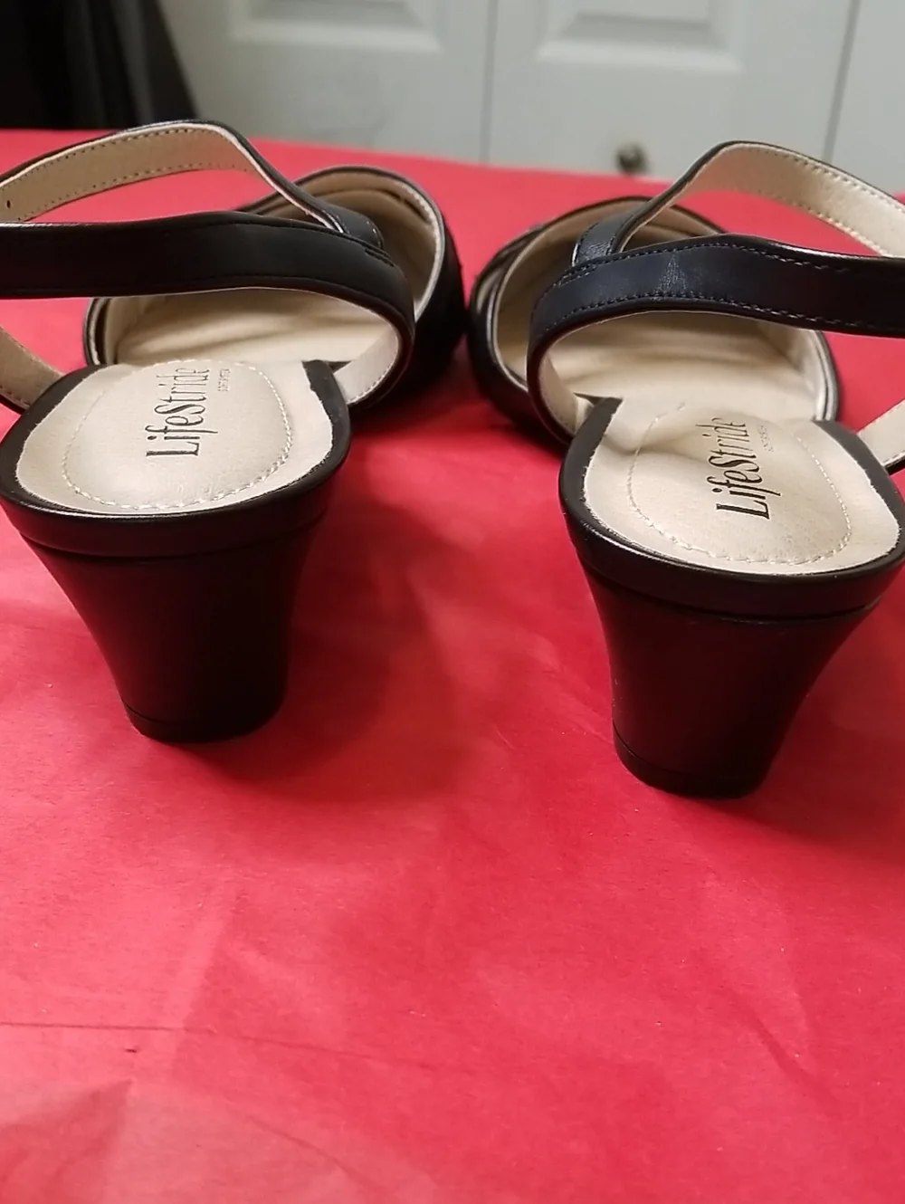 LifeStride Soft Style womens heels size 9 black non slip soles 2